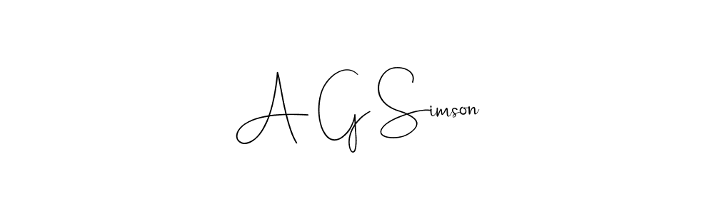 Similarly Andilay-7BmLP is the best handwritten signature design. Signature creator online .You can use it as an online autograph creator for name A G Simson. A G Simson signature style 4 images and pictures png