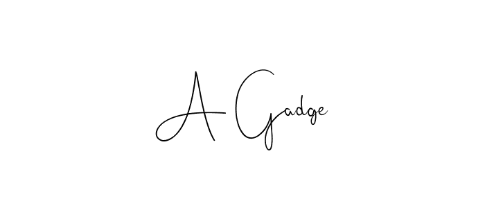 The best way (Andilay-7BmLP) to make a short signature is to pick only two or three words in your name. The name A Gadge include a total of six letters. For converting this name. A Gadge signature style 4 images and pictures png