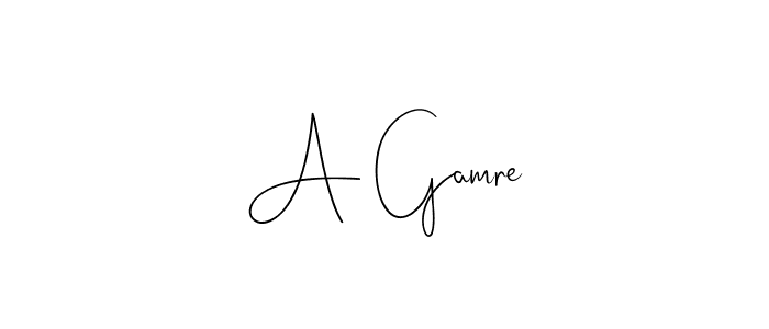 You should practise on your own different ways (Andilay-7BmLP) to write your name (A Gamre) in signature. don't let someone else do it for you. A Gamre signature style 4 images and pictures png