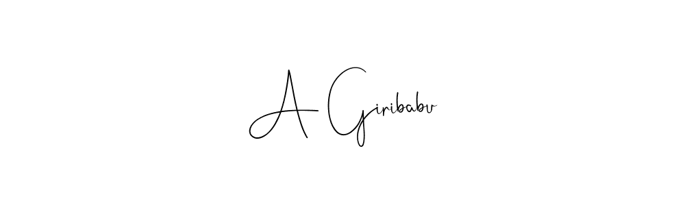 Use a signature maker to create a handwritten signature online. With this signature software, you can design (Andilay-7BmLP) your own signature for name A Giribabu. A Giribabu signature style 4 images and pictures png