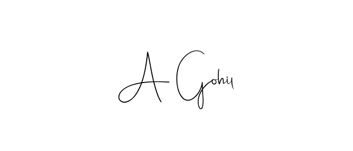 You should practise on your own different ways (Andilay-7BmLP) to write your name (A Gohil) in signature. don't let someone else do it for you. A Gohil signature style 4 images and pictures png