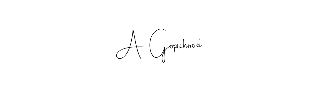 Best and Professional Signature Style for A Gopichnad. Andilay-7BmLP Best Signature Style Collection. A Gopichnad signature style 4 images and pictures png