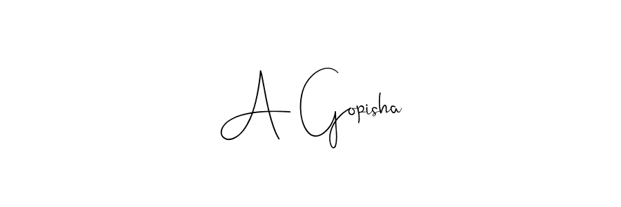This is the best signature style for the A Gopisha name. Also you like these signature font (Andilay-7BmLP). Mix name signature. A Gopisha signature style 4 images and pictures png
