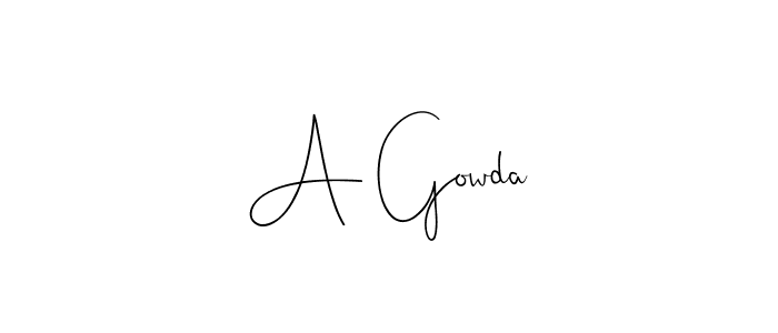How to Draw A Gowda signature style? Andilay-7BmLP is a latest design signature styles for name A Gowda. A Gowda signature style 4 images and pictures png