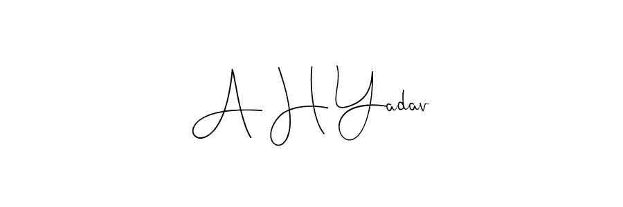 Similarly Andilay-7BmLP is the best handwritten signature design. Signature creator online .You can use it as an online autograph creator for name A H Yadav. A H Yadav signature style 4 images and pictures png