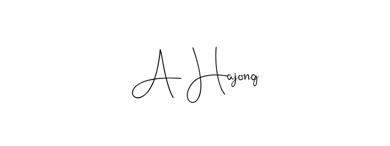 Also You can easily find your signature by using the search form. We will create A Hajong name handwritten signature images for you free of cost using Andilay-7BmLP sign style. A Hajong signature style 4 images and pictures png
