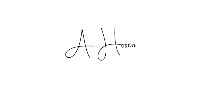 A Hosen stylish signature style. Best Handwritten Sign (Andilay-7BmLP) for my name. Handwritten Signature Collection Ideas for my name A Hosen. A Hosen signature style 4 images and pictures png