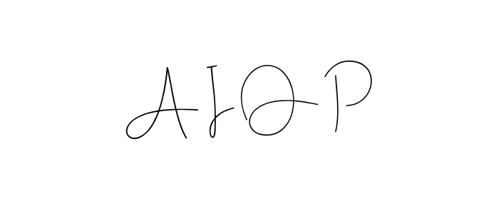 You should practise on your own different ways (Andilay-7BmLP) to write your name (A I O P) in signature. don't let someone else do it for you. A I O P signature style 4 images and pictures png