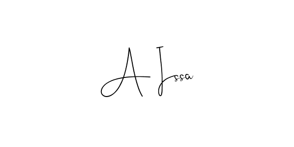 Also You can easily find your signature by using the search form. We will create A Issa name handwritten signature images for you free of cost using Andilay-7BmLP sign style. A Issa signature style 4 images and pictures png