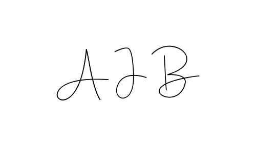 Use a signature maker to create a handwritten signature online. With this signature software, you can design (Andilay-7BmLP) your own signature for name A J B. A J B signature style 4 images and pictures png