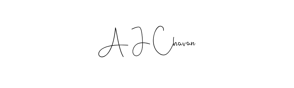 How to make A J Chavan name signature. Use Andilay-7BmLP style for creating short signs online. This is the latest handwritten sign. A J Chavan signature style 4 images and pictures png