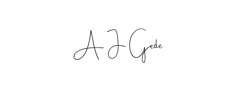 You can use this online signature creator to create a handwritten signature for the name A J Gede. This is the best online autograph maker. A J Gede signature style 4 images and pictures png