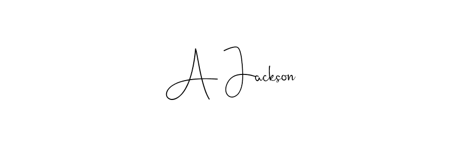 The best way (Andilay-7BmLP) to make a short signature is to pick only two or three words in your name. The name A Jackson include a total of six letters. For converting this name. A Jackson signature style 4 images and pictures png