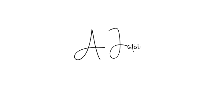 Make a short A Jatoi signature style. Manage your documents anywhere anytime using Andilay-7BmLP. Create and add eSignatures, submit forms, share and send files easily. A Jatoi signature style 4 images and pictures png