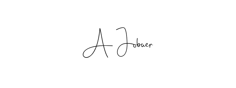 Also You can easily find your signature by using the search form. We will create A Jobaer name handwritten signature images for you free of cost using Andilay-7BmLP sign style. A Jobaer signature style 4 images and pictures png