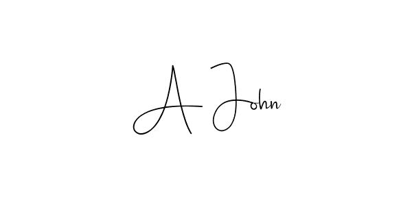 You should practise on your own different ways (Andilay-7BmLP) to write your name (A John) in signature. don't let someone else do it for you. A John signature style 4 images and pictures png
