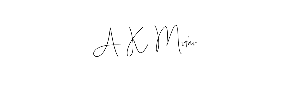 This is the best signature style for the A K  Muthu name. Also you like these signature font (Andilay-7BmLP). Mix name signature. A K  Muthu signature style 4 images and pictures png