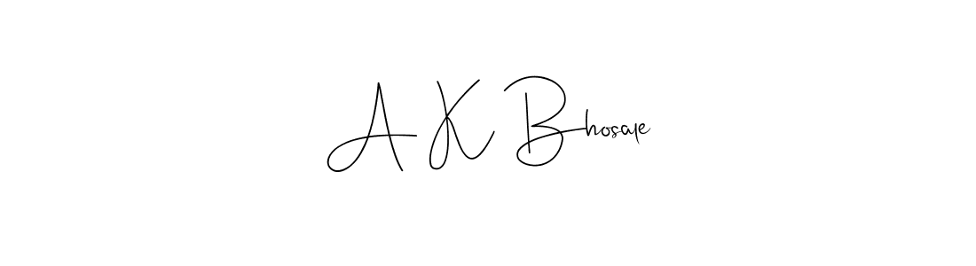 It looks lik you need a new signature style for name A K Bhosale. Design unique handwritten (Andilay-7BmLP) signature with our free signature maker in just a few clicks. A K Bhosale signature style 4 images and pictures png