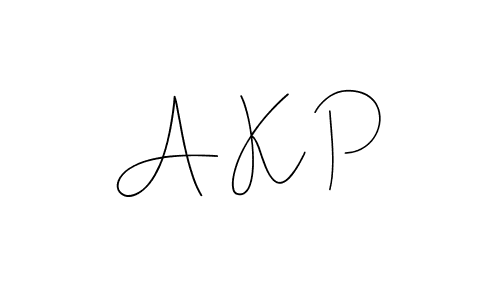 It looks lik you need a new signature style for name A K P. Design unique handwritten (Andilay-7BmLP) signature with our free signature maker in just a few clicks. A K P signature style 4 images and pictures png