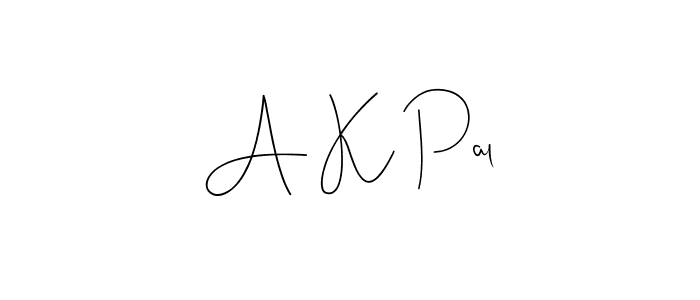 A K Pal stylish signature style. Best Handwritten Sign (Andilay-7BmLP) for my name. Handwritten Signature Collection Ideas for my name A K Pal. A K Pal signature style 4 images and pictures png