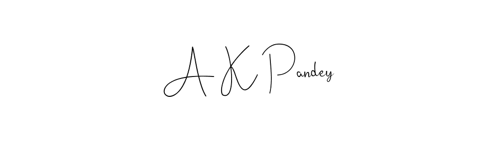 Design your own signature with our free online signature maker. With this signature software, you can create a handwritten (Andilay-7BmLP) signature for name A K Pandey. A K Pandey signature style 4 images and pictures png