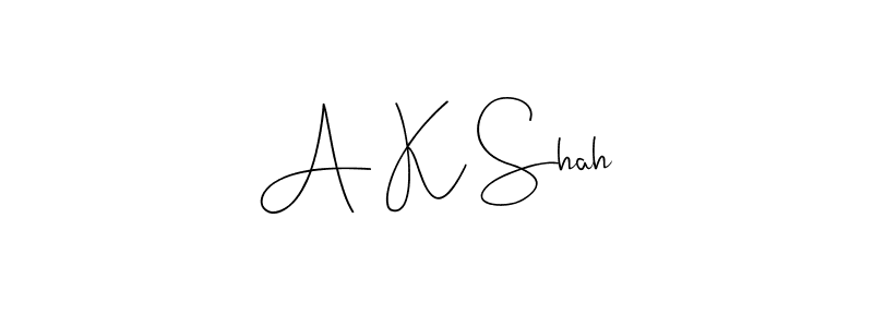 Design your own signature with our free online signature maker. With this signature software, you can create a handwritten (Andilay-7BmLP) signature for name A K Shah. A K Shah signature style 4 images and pictures png