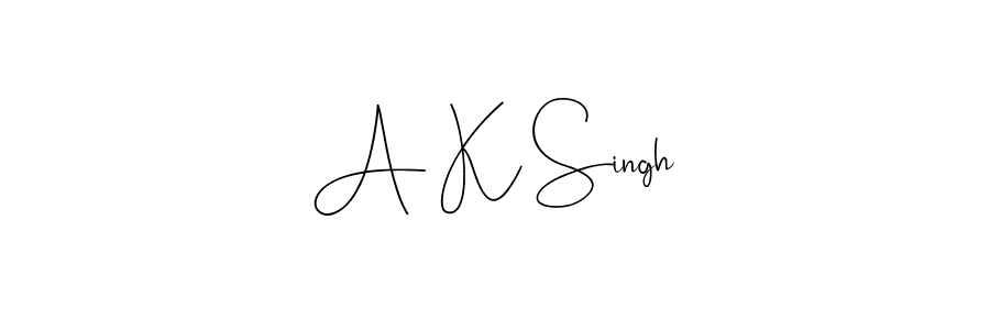 Make a beautiful signature design for name A K Singh. Use this online signature maker to create a handwritten signature for free. A K Singh signature style 4 images and pictures png