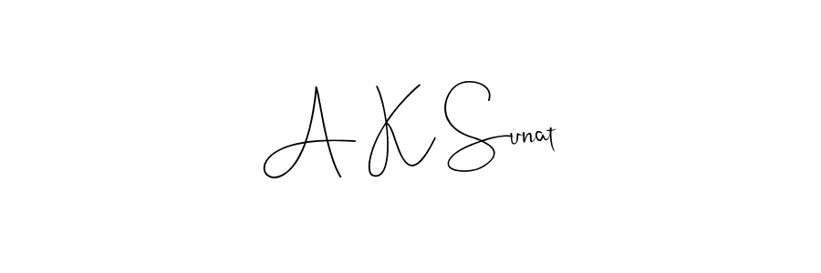 Similarly Andilay-7BmLP is the best handwritten signature design. Signature creator online .You can use it as an online autograph creator for name A K Sunat. A K Sunat signature style 4 images and pictures png