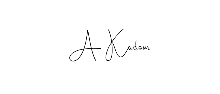 Andilay-7BmLP is a professional signature style that is perfect for those who want to add a touch of class to their signature. It is also a great choice for those who want to make their signature more unique. Get A Kadam name to fancy signature for free. A Kadam signature style 4 images and pictures png