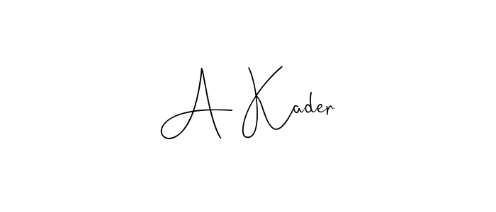 Make a beautiful signature design for name A Kader. Use this online signature maker to create a handwritten signature for free. A Kader signature style 4 images and pictures png