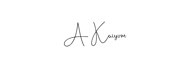 Make a beautiful signature design for name A Kaiyum. Use this online signature maker to create a handwritten signature for free. A Kaiyum signature style 4 images and pictures png