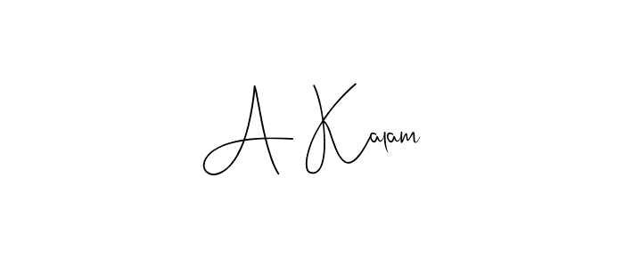 Once you've used our free online signature maker to create your best signature Andilay-7BmLP style, it's time to enjoy all of the benefits that A Kalam name signing documents. A Kalam signature style 4 images and pictures png