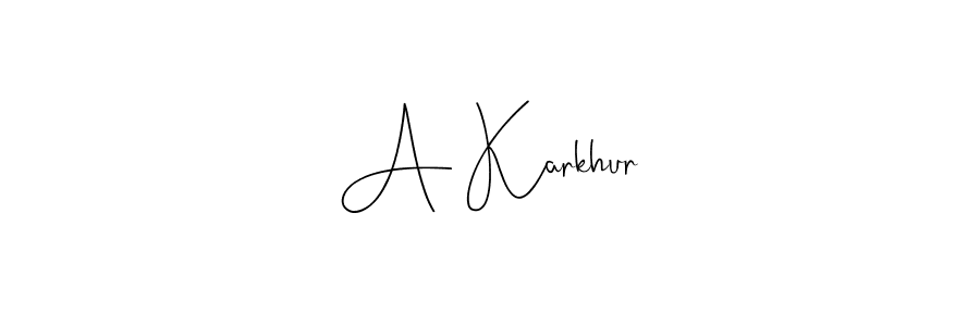 This is the best signature style for the A Karkhur name. Also you like these signature font (Andilay-7BmLP). Mix name signature. A Karkhur signature style 4 images and pictures png