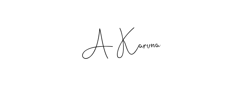 Here are the top 10 professional signature styles for the name A Karuna. These are the best autograph styles you can use for your name. A Karuna signature style 4 images and pictures png