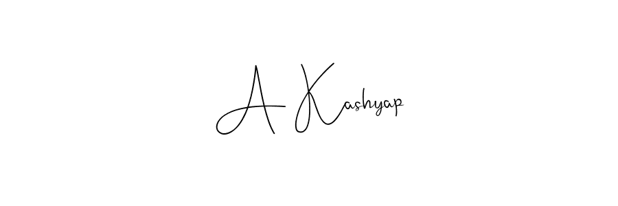 Also You can easily find your signature by using the search form. We will create A Kashyap name handwritten signature images for you free of cost using Andilay-7BmLP sign style. A Kashyap signature style 4 images and pictures png