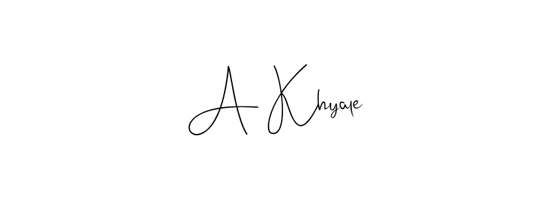 You should practise on your own different ways (Andilay-7BmLP) to write your name (A Khyale) in signature. don't let someone else do it for you. A Khyale signature style 4 images and pictures png