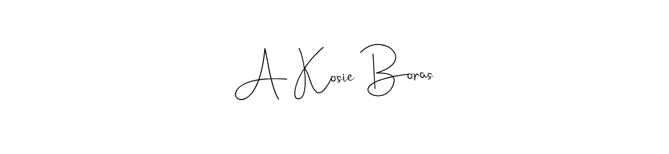 Make a beautiful signature design for name A Kosie Boras. With this signature (Andilay-7BmLP) style, you can create a handwritten signature for free. A Kosie Boras signature style 4 images and pictures png