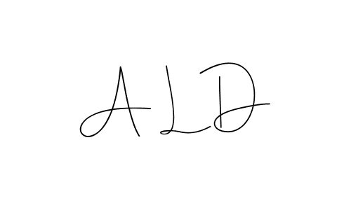 A L D stylish signature style. Best Handwritten Sign (Andilay-7BmLP) for my name. Handwritten Signature Collection Ideas for my name A L D. A L D signature style 4 images and pictures png