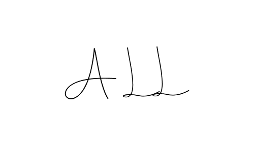 You should practise on your own different ways (Andilay-7BmLP) to write your name (A L L) in signature. don't let someone else do it for you. A L L signature style 4 images and pictures png