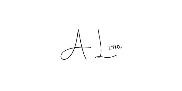 Also You can easily find your signature by using the search form. We will create A Luna name handwritten signature images for you free of cost using Andilay-7BmLP sign style. A Luna signature style 4 images and pictures png