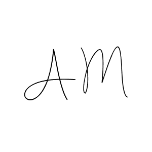 Make a beautiful signature design for name A M. Use this online signature maker to create a handwritten signature for free. A M signature style 4 images and pictures png