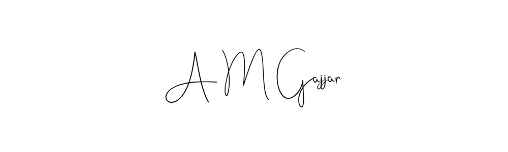 Also You can easily find your signature by using the search form. We will create A M Gajjar name handwritten signature images for you free of cost using Andilay-7BmLP sign style. A M Gajjar signature style 4 images and pictures png