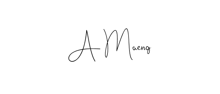 It looks lik you need a new signature style for name A Maeng. Design unique handwritten (Andilay-7BmLP) signature with our free signature maker in just a few clicks. A Maeng signature style 4 images and pictures png