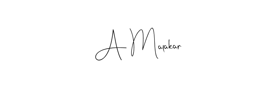 How to make A Malakar name signature. Use Andilay-7BmLP style for creating short signs online. This is the latest handwritten sign. A Malakar signature style 4 images and pictures png