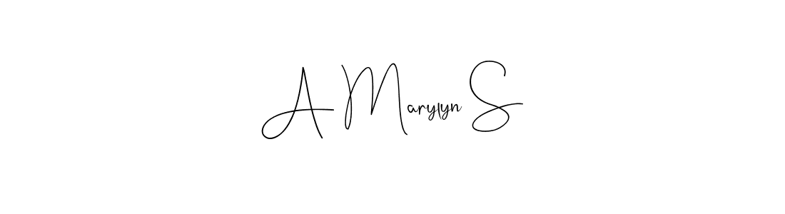 You can use this online signature creator to create a handwritten signature for the name A Marylyn S. This is the best online autograph maker. A Marylyn S signature style 4 images and pictures png