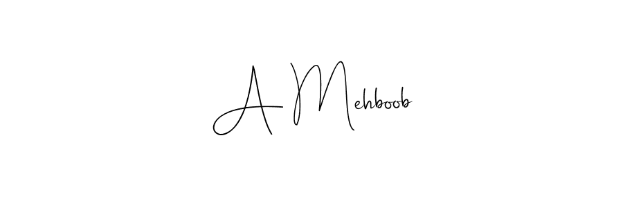 You should practise on your own different ways (Andilay-7BmLP) to write your name (A Mehboob) in signature. don't let someone else do it for you. A Mehboob signature style 4 images and pictures png