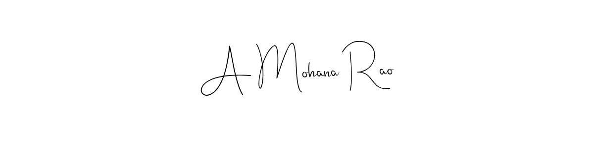 Make a beautiful signature design for name A Mohana Rao. Use this online signature maker to create a handwritten signature for free. A Mohana Rao signature style 4 images and pictures png