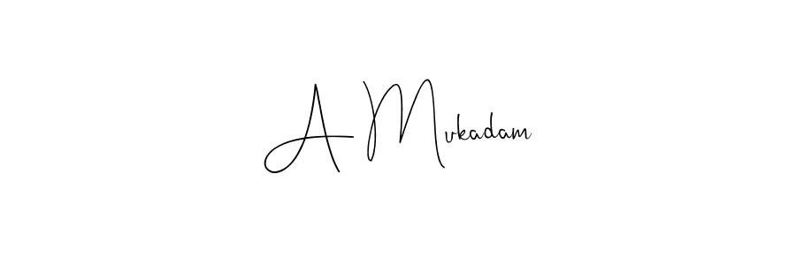 Also You can easily find your signature by using the search form. We will create A Mukadam name handwritten signature images for you free of cost using Andilay-7BmLP sign style. A Mukadam signature style 4 images and pictures png