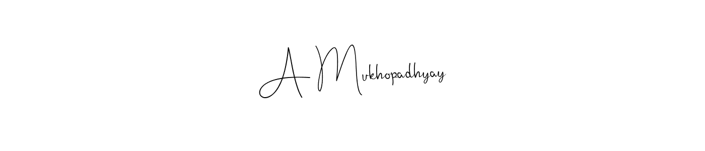 Create a beautiful signature design for name A Mukhopadhyay. With this signature (Andilay-7BmLP) fonts, you can make a handwritten signature for free. A Mukhopadhyay signature style 4 images and pictures png