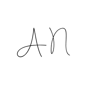 Use a signature maker to create a handwritten signature online. With this signature software, you can design (Andilay-7BmLP) your own signature for name A N. A N signature style 4 images and pictures png